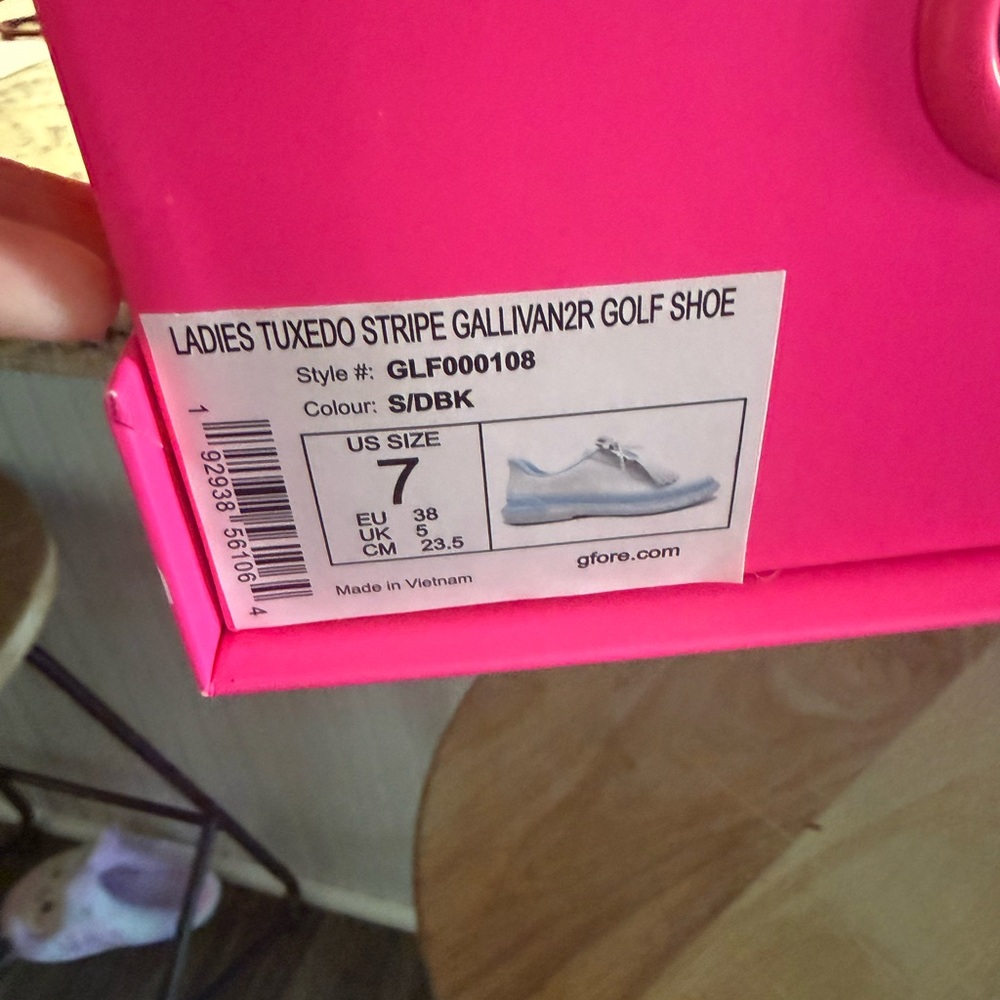 G/FORE Women's Tuxedo Stripe Gallivanter Sneakers - Light Blue